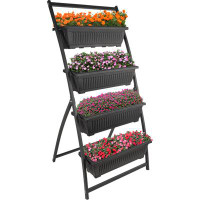 Arlmont & Co. Arlmont & Co. 4 Tier Vertical Planter, Black