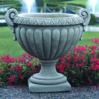 Astoria Grand Longwood Cast Stone Urn Planter