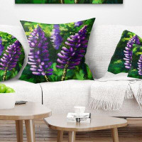 Made in Canada - East Urban Home Floral Lupin Flowers Pillow
