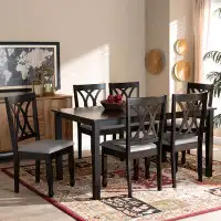 Red Barrel Studio Rohit 5 - Piece Rubber Solid Wood Dining Set