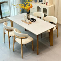 Corrigan Studio Sintered stone dining table and chair rectangle