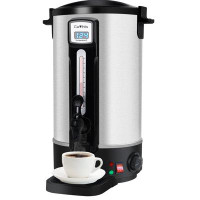 Kcourh Commercial Large Coffee Urn 100-Cup Coffee Maker Temperature Control And Display Premium Stainless