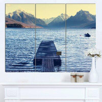 Made in Canada - Design Art 'Lake in Glacier National Park' 3 Piece Photographic Print on Wrapped Canvas Set