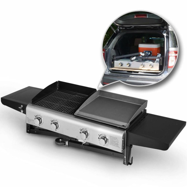 BBQ 4 Burner Gas Propane Grill Griddle Combo  Foldable - brand new - BARBEQUE - FREE SHIPPING in Other Business & Industrial - Image 4
