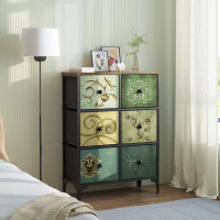 Winston Porter Dresser With 6 Drawers, Tall Storage Dresser For Bedroom, Modern Chest Of Drawers For Closet, Living Room