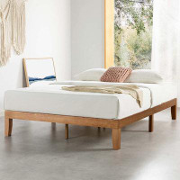 Red Barrel Studio 12" Classic Solid Wood Platform Bed Frame Wooden Slats ,Queen Size