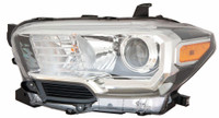 Head Lamp Driver Side Toyota Tacoma 2018-2019 Without Led Drl/ Fog Lamp Capa , To2502266C