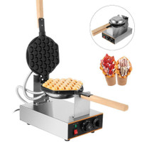 10v Electric Egg Cake Oven Qq Ice Cream Waffle Maker Stainless