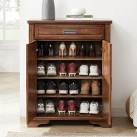 HIGH CHESS Solid wood shoe cabinet storage cabinet