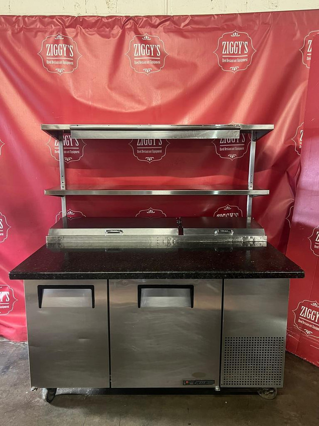 60” true pizza table fridge cooler topping prep table with stainless shelving only $3495! Can ship ! in Industrial Kitchen Supplies - Image 3