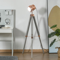 Floor lamp 25.5" x 25.5" x 55" Gray and Rose Gold