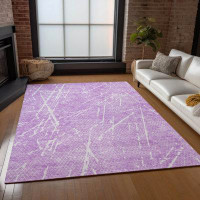 Bungalow Rose Machine Washable Indoor/Outdoor Nydia ACN628 Lilac 3' x 5' Rug