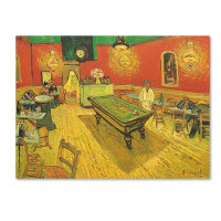 Vault W Artwork Café de nuit? avec table de billard par Vincent Van Gogh - reproduction