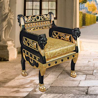 Design Toscano Mavro Royal Lions Upholstered Armchair