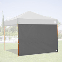 E-Z UP SW3SG10SLGY 10-Foot Fabric Straight Leg Shelter Sidewall, Steel Gray