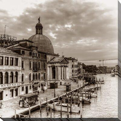 Made in Canada - Picture Perfect International 'Italy in Sepia 2' Photographic Print on Wrapped Canvas in Arts & Collectibles
