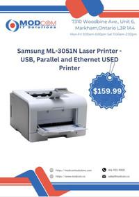 Samsung ML-3051N Laser Printer - USB, Parallel and Ethernet USED Printer FOR SALE!!