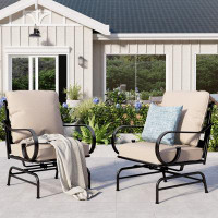 Alphamarts Rocking Patio Lounge Chairs with Cushions