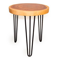 Millwood Pines Rain Wood Accent Table