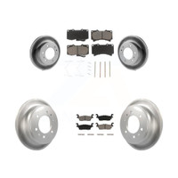 Front and Rear Disc Rotors and Ceramic Brake Pads Kit by Transit Auto KGC-101382
