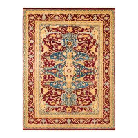 Isabelline Staka One-of-a-Kind Traditional Hand-Knotted Red/Brown Area Rug 9' x 12'1"