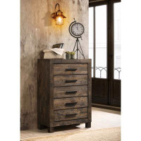 Millwood Pines Woodmont 5-drawer Chest Rustic Golden Brown