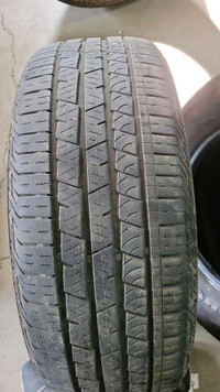 4 pneus dété P235/55R19 105H Continental CrossContact LX Sport 37.5% dusure, mesure 6-6-7-5/32