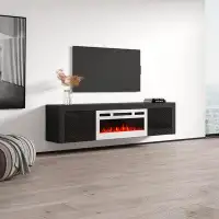 Willa Arlo™ Interiors Attalla TV Stand for TVs up to 80" with Electric Fireplace Included
