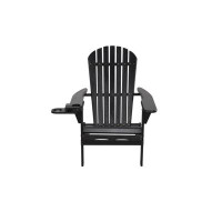 Rosecliff Heights Baheer Solid Wood Folding Adirondack Chair with Table