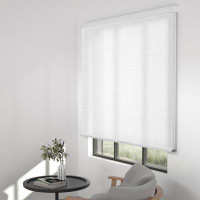 Symple Stuff Palaiseur Cordless Semi-Sheer White Outdoor Cellular Shades