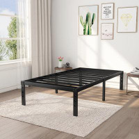 Ebern Designs 14  Inches High Metal Bed Frame
