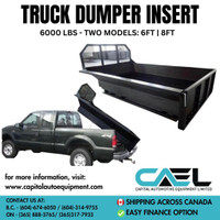 Brand New: Dumper Insert Truck 6000LBS Available in 6FT/8FT