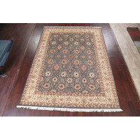 Rugsource Vegetable Dye Tabriz Oriental Area Rug Hand-Knotted 9X12