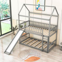 Harper Orchard Kimballton Twin over Twin House Beds Standard Bunk Bed by Harper Orchard