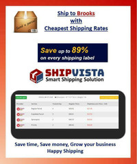 Cheapest Shipping Rates for packages to Brooks