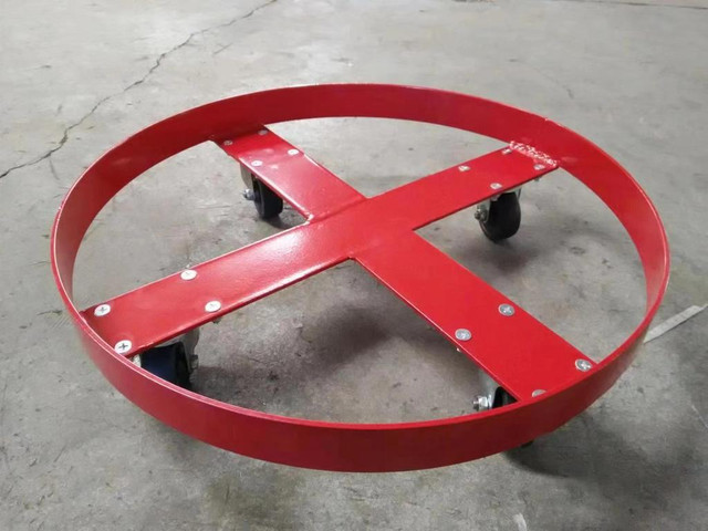 NEW 55 GALLON 1000 LBS DRUM DOLLY SWIVEL CASTERS 6891610 in Other in Alberta - Image 3