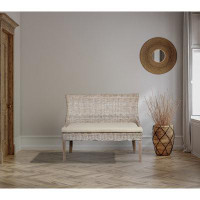 Wildon Home® Delaura 100% Linen Upholstered Bench