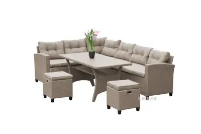 NEW IN BOX - ALBANY WICKER OUTDOOR DINING SET (Starting from $699)