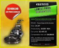 Just in!  Pioneer Eclipse 24" Propane Burnisher w/dust control!