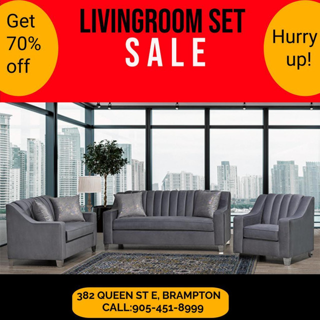 Custom Sofa Set Sale !! Huge Sale !! Upto 70 % Off !! in Couches & Futons in Peterborough Area