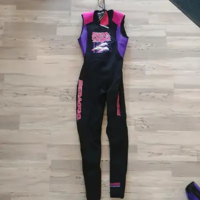 A sleeveless full body wetsuit by Seadoo. Size 11-12 All around in good condition, no holes or stain...