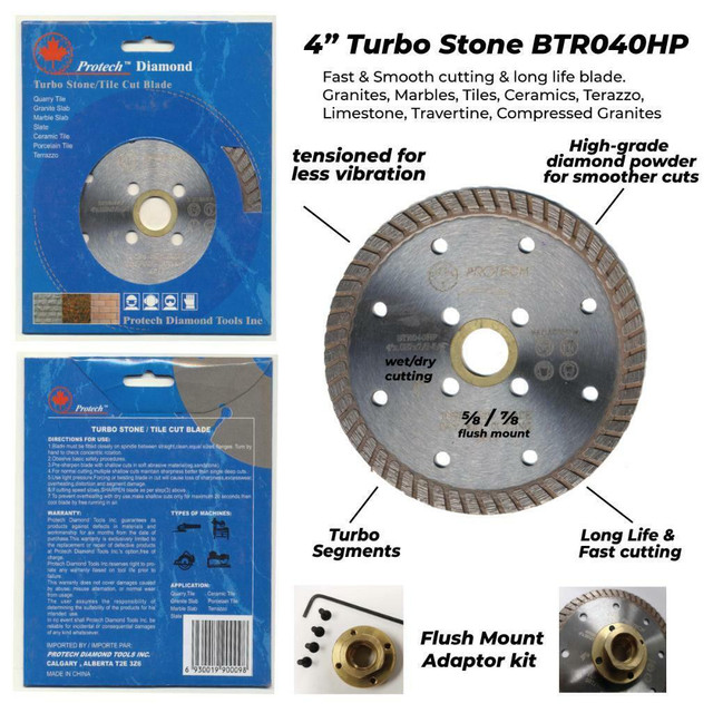 4 inch Stone Cut  Elite Diamond Blade Stone Blade for Cutting Concrete or Stone in Hand Tools