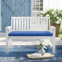 Beachcrest Home Outdoor Acacia Bench With Cushion