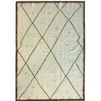 Landry & Arcari Rugs and Carpeting Ruafa One-of-a-Kind 6' x 8'5" New Age Area Rug in Ivory/Chocolate