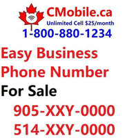 VIP bundle of 3 Toronto / Montreal business number combo  905-22Y-0000 , 437-22Y-0000 and 514-22Y-0000