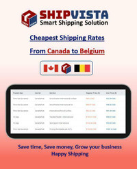 Cheapest Shipping to Belgium from Canada