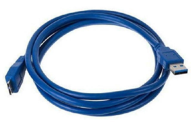 6 ft. USB 3.0 Cable Standard A Male to Micro B Male Cable - Blue in Cell Phone Accessories in West Island