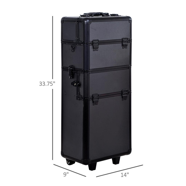 Cosmetic Case 14"x9"x33.75" Black in Health & Special Needs - Image 3
