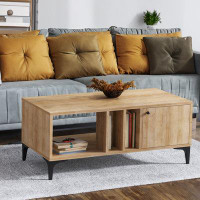 Millwood Pines Rectangle Coffee Table With Storage