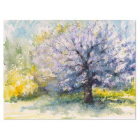 Made in Canada - Design Art Blooming Cherry Tree - Wrapped Canvas Print